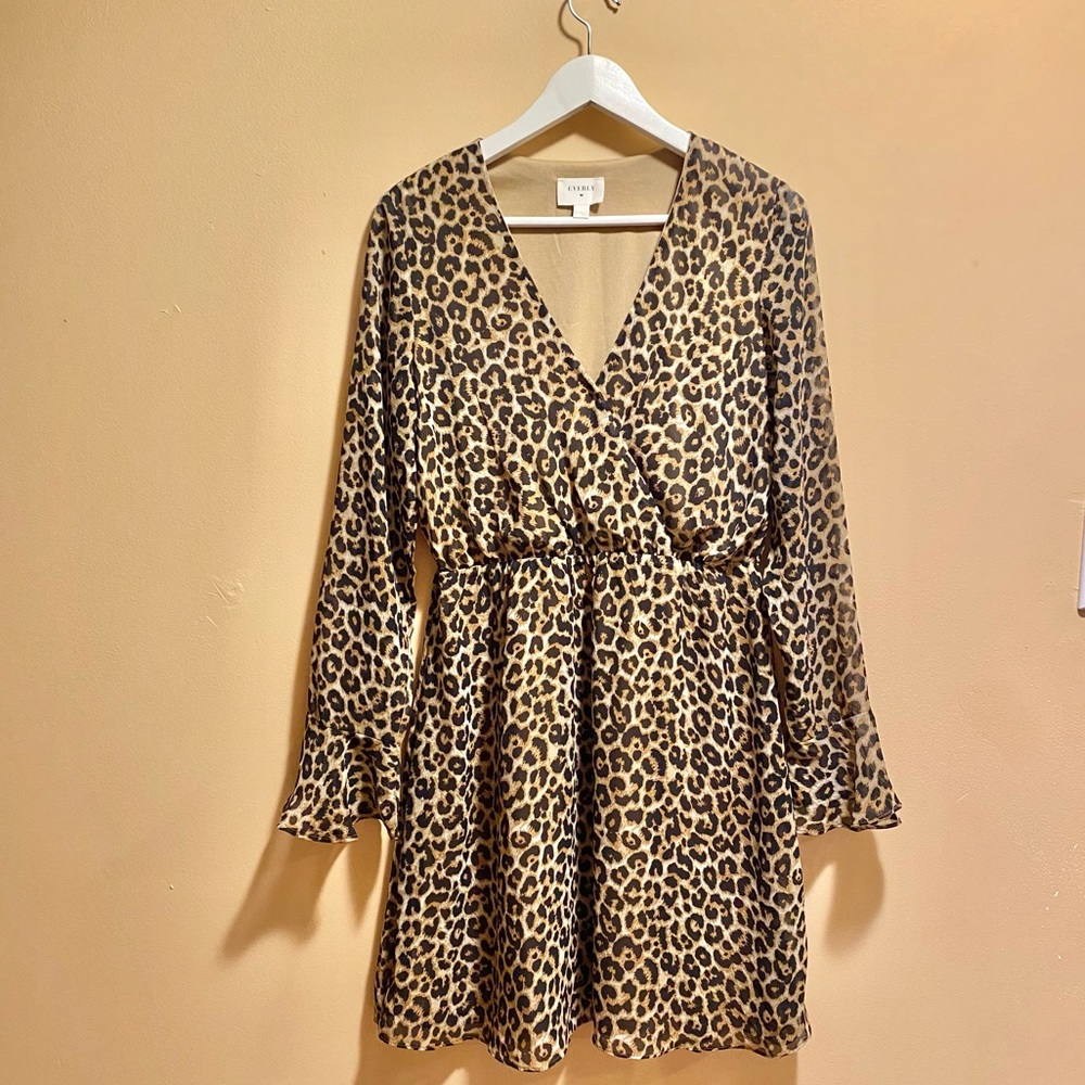 EVERLY LEOPARD PRINT LADIES DRESS